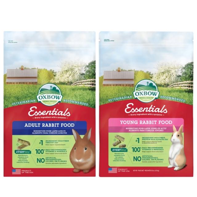 【OXBOW】兔子飼料 10LB/包；兩包組(兔飼料 幼兔 成兔)