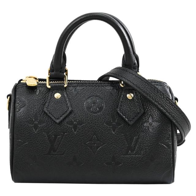 【Louis Vuitton 路易威登】LV M82450 Nano Speedy 經典小牛皮壓花迷你兩用波士頓包(現貨)