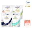 【Dove 多芬】滋養/go fresh系列柔膚沐浴乳補充包580gx12入/箱(滋養/舒敏/清爽/桃悅)