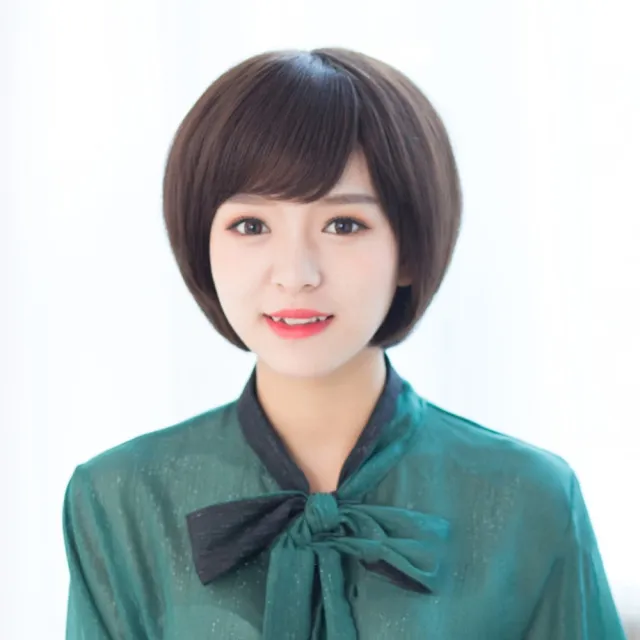 【米蘭精品】現貨+預購 女假髮整頂真髮短假髮透氣假髮片輕量免打理隱形增髮整頂假髮(波波頭2色74gg57)