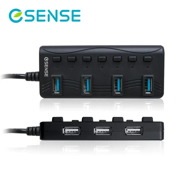 【ESENSE 逸盛】Esense 擴充專家7-Port Hub USB3.0版-2A  PA