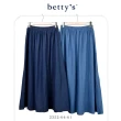 【betty’s 貝蒂思】腰鬆緊排釦剪裁拼接牛仔長裙(共二色)