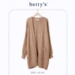 【betty’s 貝蒂思】素面口袋麻花織紋針織罩衫(共三色)