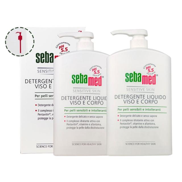 【SEBAMED 施巴】ph5.5潔膚露1000ml共2入(航空版)
