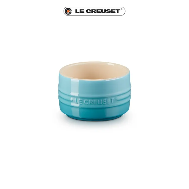 【Le Creuset】瓷器小烤皿200ml 5入組(加勒比海藍-無盒)