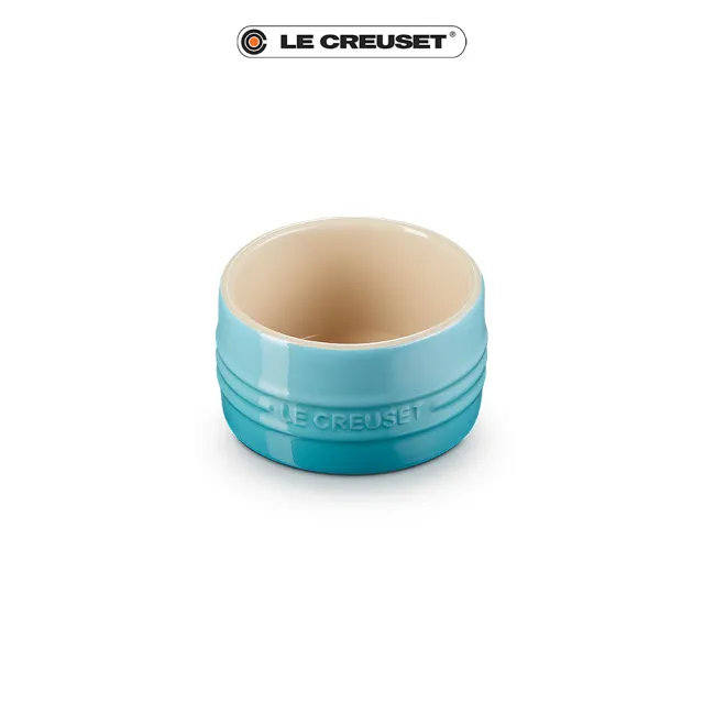 【Le Creuset】瓷器小烤皿200ml 5入組(加勒比海藍-無盒)