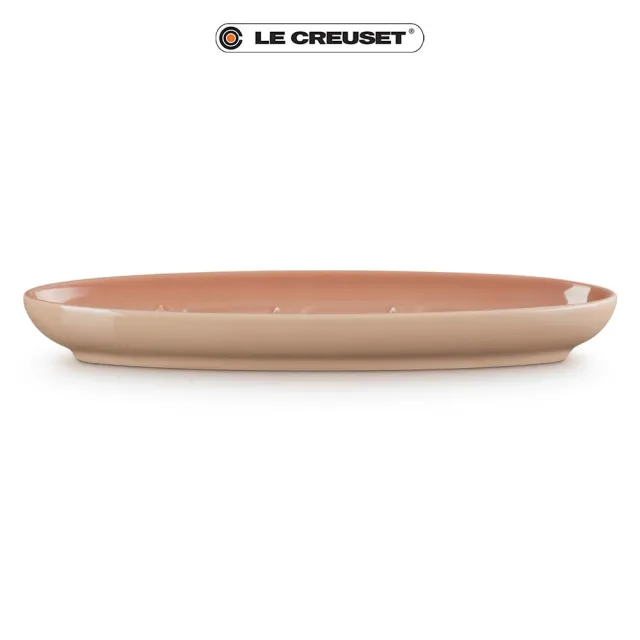 【Le Creuset】瓷器法國麵包盤(卡布奇諾)