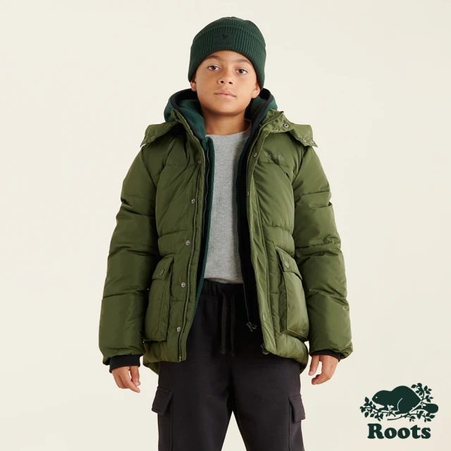 Roots Roots小童-率性生活系列 兩面穿鋪棉連帽外套