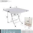 【Abis】第二代安全升級版折疊桌430不鏽鋼桌/露營桌/料理桌/收納桌/休閒桌/拜拜桌(3尺X3尺-高腳款76CM)