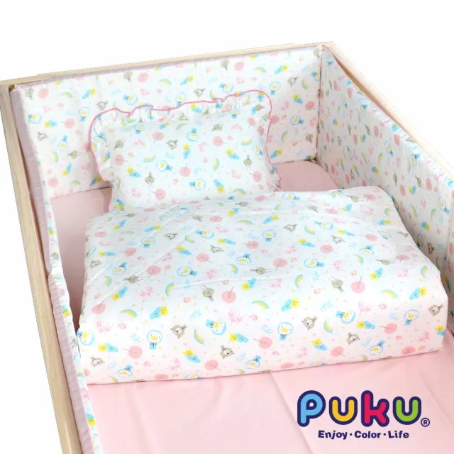 【PUKU 藍色企鵝】嬰兒棉柔寢具六件組(台灣製)