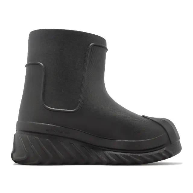 【adidas 愛迪達】雨鞋 Adifom Superstar Boot W 女鞋 男鞋 黑 全黑 貝殼頭 厚底 三葉草 愛迪達(IG3029)