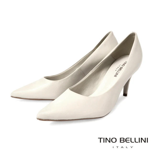 TINO BELLINI 貝里尼TINO BELLINI 貝里尼 巴西進口素面尖頭8cm高跟鞋FSET007B(白色)