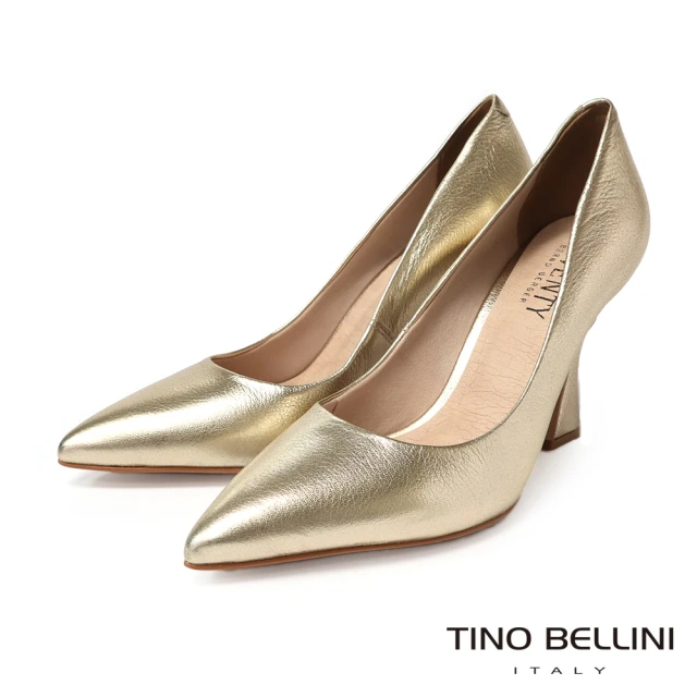 TINO BELLINI 貝里尼 巴西進口金屬色素面酒杯跟鞋FSEV004(金色)