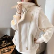 【BBHONEY】保暖立領 羊羔絨 麂皮背心(冬季保暖單品)