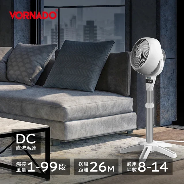 【VORNADO 沃拿多】渦流空氣循環機6803DC-白色(循環機 循環扇)