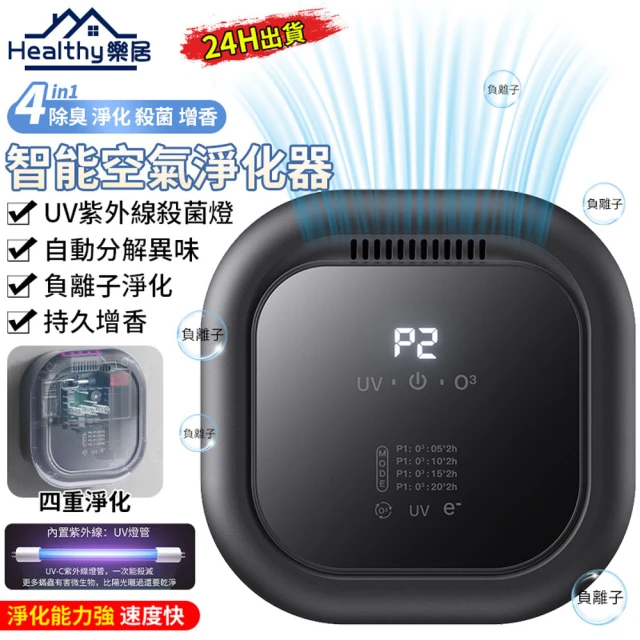 【Healthy樂居】壁掛式清淨機 寵物空氣淨化器 智能清淨機 空氣淨化器(殺菌/除臭/淨化/增香/送香薰精油)