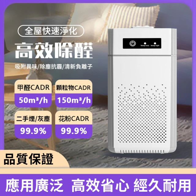 【Felsted 菲仕德】空氣清淨機 空氣淨化器 負離子過濾器(智能除臭機 除甲醛 空氣淨化 消毒殺菌 靜音運行)