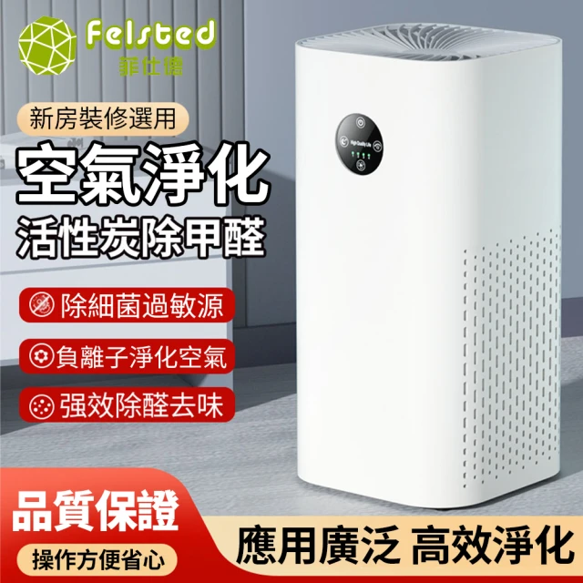 【Felsted 菲仕德】空氣清淨機 空氣淨化器 負離子消毒機(家用除甲醛 酒店淨化器 空氣淨化/除異味/除煙味)
