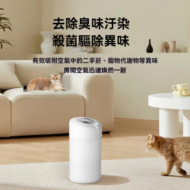 【Felsted 菲仕德】空氣淨化器 寵物除臭機 空氣清淨機(空氣消毒機 家用貓狗除毛 除異味 負離子空氣淨化)