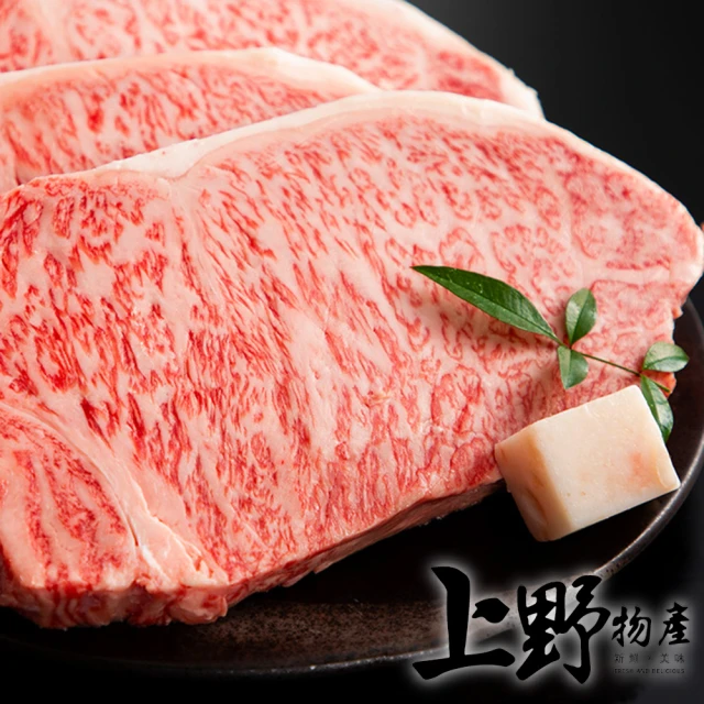 上野物產 4片 日本進口 頂級A5和牛牛排(100g±10%