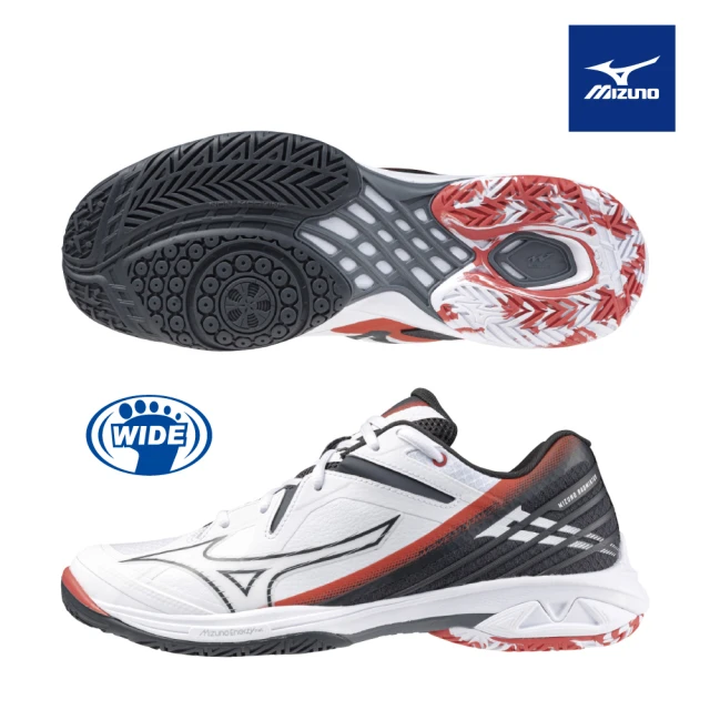 MIZUNO 美津濃 WAVE FANG 寬楦羽球鞋 71G