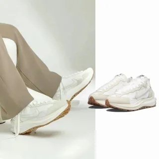 【NIKE 耐吉】聯名款 Sacai x Nike Vaporwaffle Sail Gum 白生膠 奶油白 解構鞋 男尺 男鞋 DD1875-100