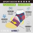【emon】6雙組 經典條紋 中筒 機能運動襪(4色)