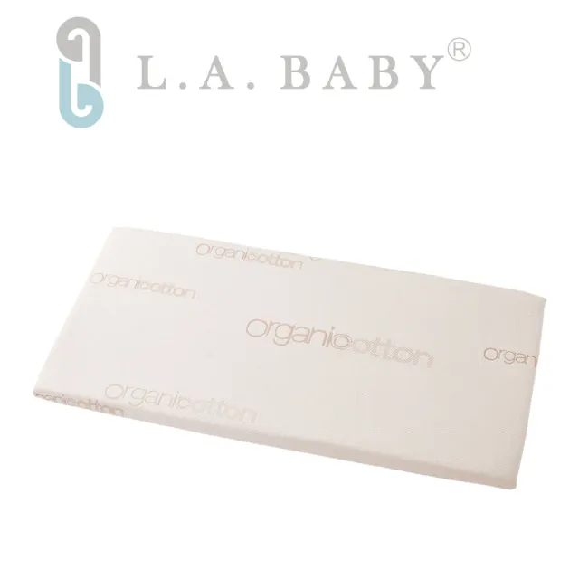 【L.A. Baby】天然有機棉防水布套+乳膠床墊 M號(床墊厚度3.5cm)