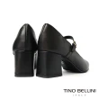 【TINO BELLINI 貝里尼】義大利進口素面瑪莉珍高跟鞋FSCT014(黑色)