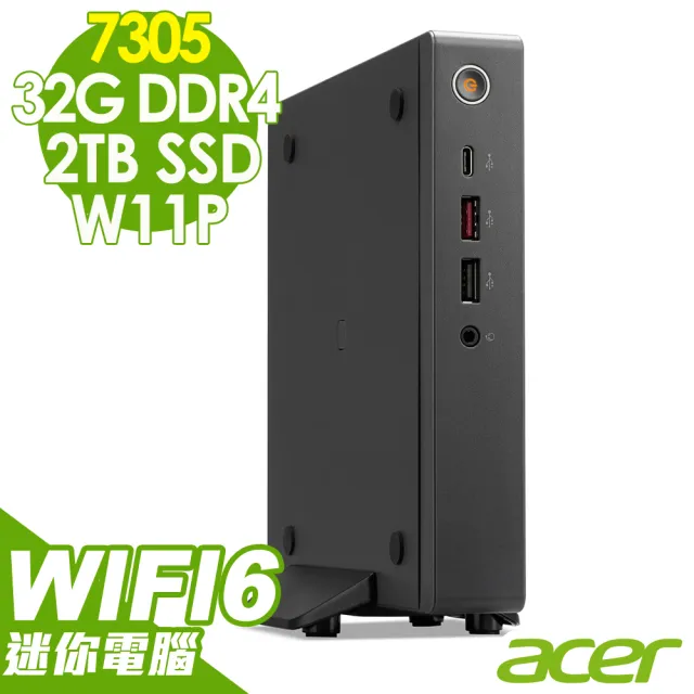 【Acer 宏碁】Celeron迷你電腦(RB610/C7305/32G/2TB SSD/W11P)