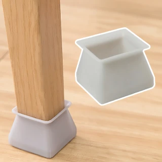【保護地板】防滑可水洗矽膠方形桌椅腳套-超值12入組(桌腳套 桌腳墊 保護套 椅子腳套 耐磨 靜音)