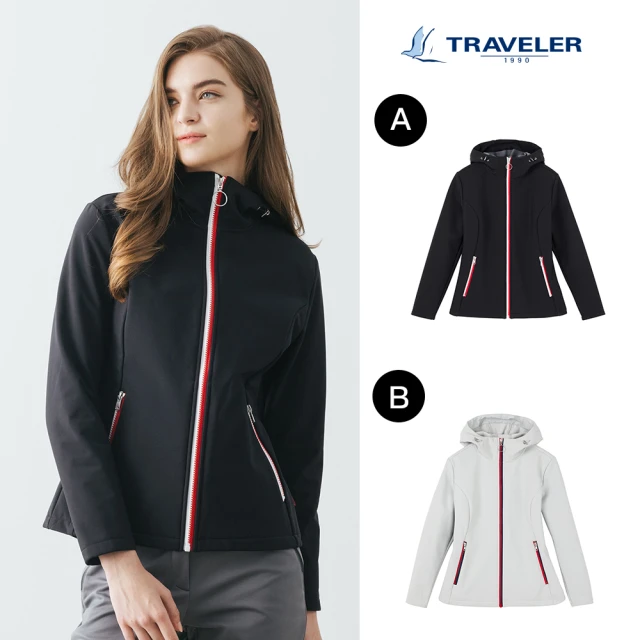 TRAVELER 旅行者TRAVELER 旅行者 女款Soft Shell防風撥水保暖外套_232TR213(防風/防撥水保暖外套)