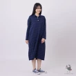 【so that’s me 好我】Sofie半開襟條紋長袖洋裝(藍)