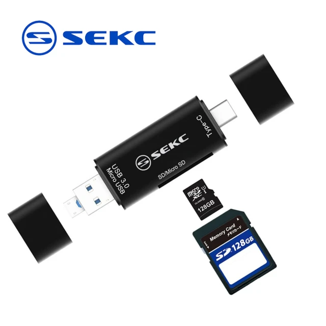 SEKC Type-C to USB3.0 3in1讀卡機(STC-CR31)