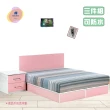【·Fly· 飛迅家俱】5尺2人塑鋼床頭片房間3件組/床底座 床頭片 床頭櫃(房間3件組)