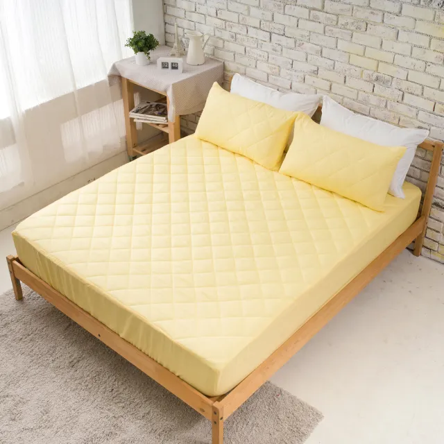 【寢城之戀】台灣製 馬卡龍炫彩 舖棉床包式保潔墊-均一價(單/雙/加_多色任選)