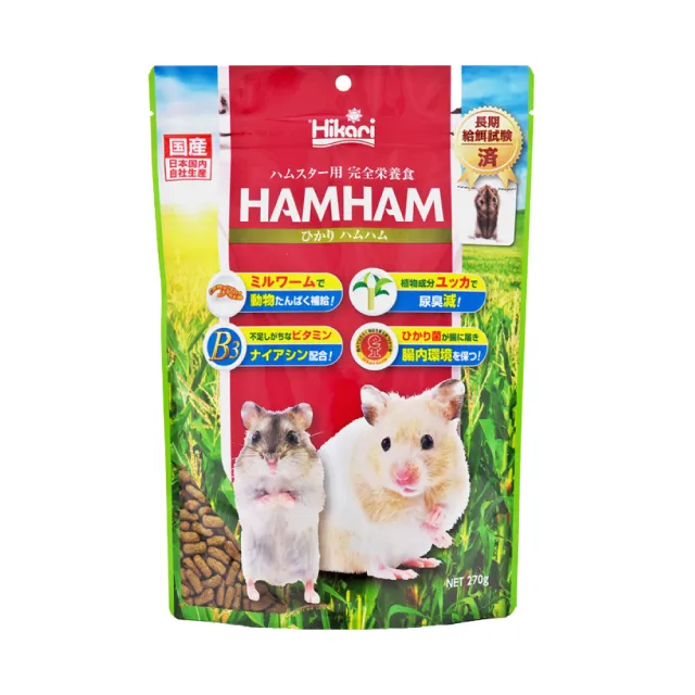 【HIKARI 高夠力】倉鼠飼料 270g/包(鼠飼料 黃金鼠飼料 小鼠飼料)