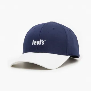 【LEVIS】男女同款 可調式環釦棒球帽/精工刺繡Logo/FLEXFIT 110吸濕排汗 熱賣單品 D6625-0006