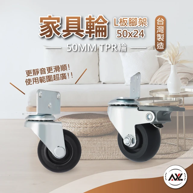 AXL 75MM霧面箭頭電腦椅子輪子(PU溜冰輪辦公椅替換輪
