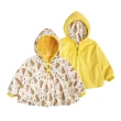 【Baby 童衣】任選 可愛印花雙面可穿寶寶連帽披風 60324(熊寶貝)