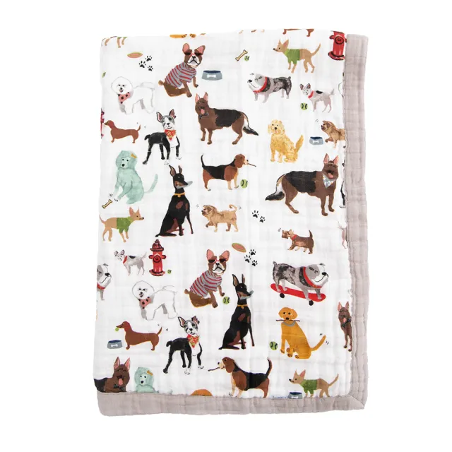 【Little Unicorn】寶寶純棉紗布毯(四層紗布毯 棉毯 76x102cm)