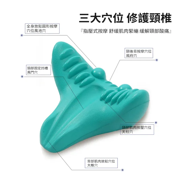 【ANTIAN】2入組 頸椎富貴包按摩枕 天鵝頸矯正睡眠枕 頸椎牽引枕 重力指壓頸枕