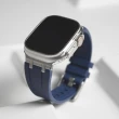 【STAR TIME】Apple Watch 42/44/45/49mm 矽膠錶帶 替換錶帶 黑/銀扣 高質感 Ultra可適用 母親節(全十種)