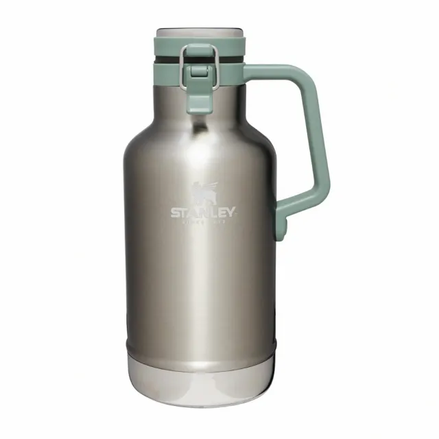 Stanley】經典系列不鏽鋼啤酒壺64OZ/1.9L不鏽鋼原色錘紋綠(10-01941