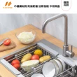 【Hao Teng】伸縮水槽置物架 水槽碗筷瀝水架 小號2入組(不銹鋼+ABS材質)
