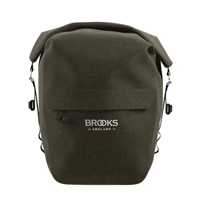 【BROOKS】SCAPE 旅行馬鞍袋 18-22L 黑色/泥綠色(B2BK-XXX-XXSCPN)