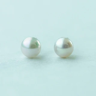 【ete】PT900 海水珍珠耳環 M(鉑金色)