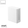 【YAMAZAKI】smart可堆疊電器收納盒-白(電器收納盒/小物收納架/電線收納/儲物籃/收納籃)