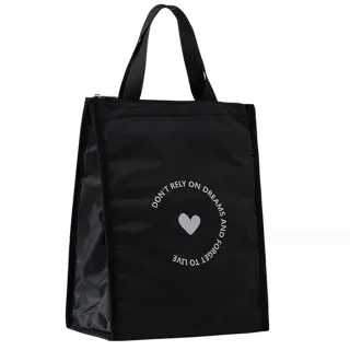 【E.City】新款黑色保溫長款收納袋(野餐 保溫保冷)