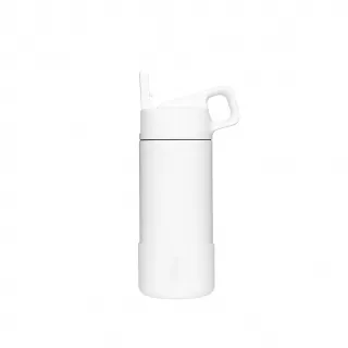 【MiiR】雙層真空 保溫/保冰 防漏吸管 兒童水壺 保溫杯(時尚白 保溫瓶)